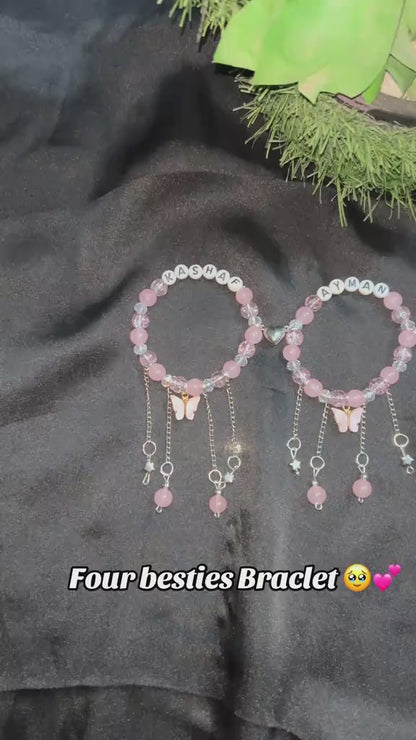 💖 Custom Name Beads Bracelet – Personalized Friendship & Couple Bracelet