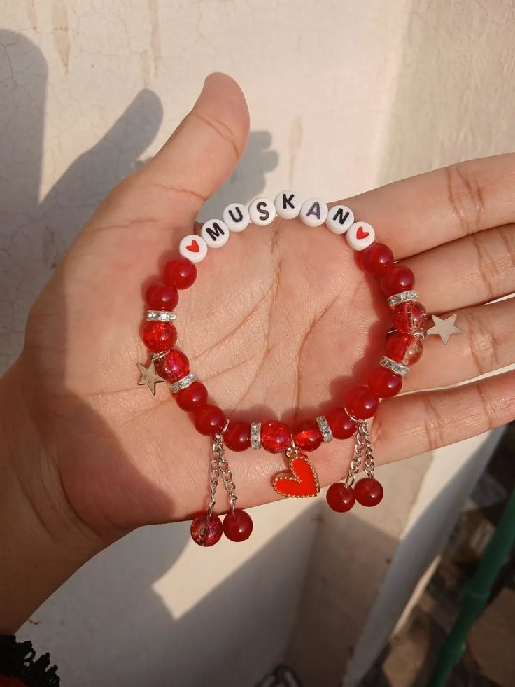 💖 Custom Name Beads Bracelet – Personalized Friendship & Couple Bracelet