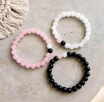 💖 Custom Name Beads Bracelet – Personalized Friendship & Couple Bracelet