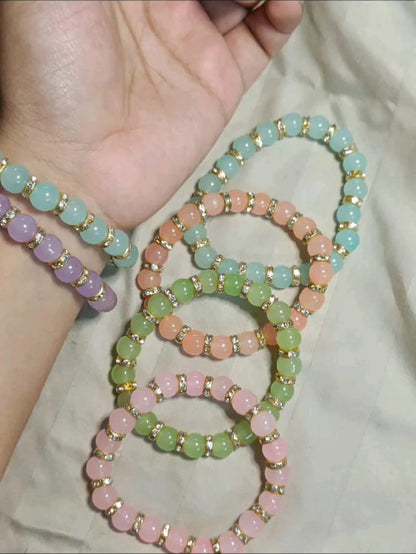 💖 Custom Name Beads Bracelet – Personalized Friendship & Couple Bracelet