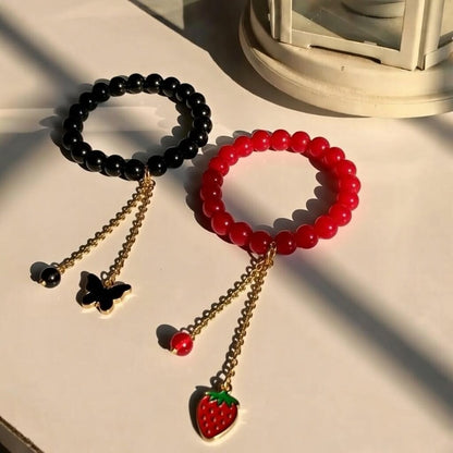 💖 Custom Name Beads Bracelet – Personalized Friendship & Couple Bracelet